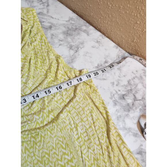 Mossimo Women's Lime Green Rayon Drape Neck‎ Tank Top Size XL - Picture 5 of 6